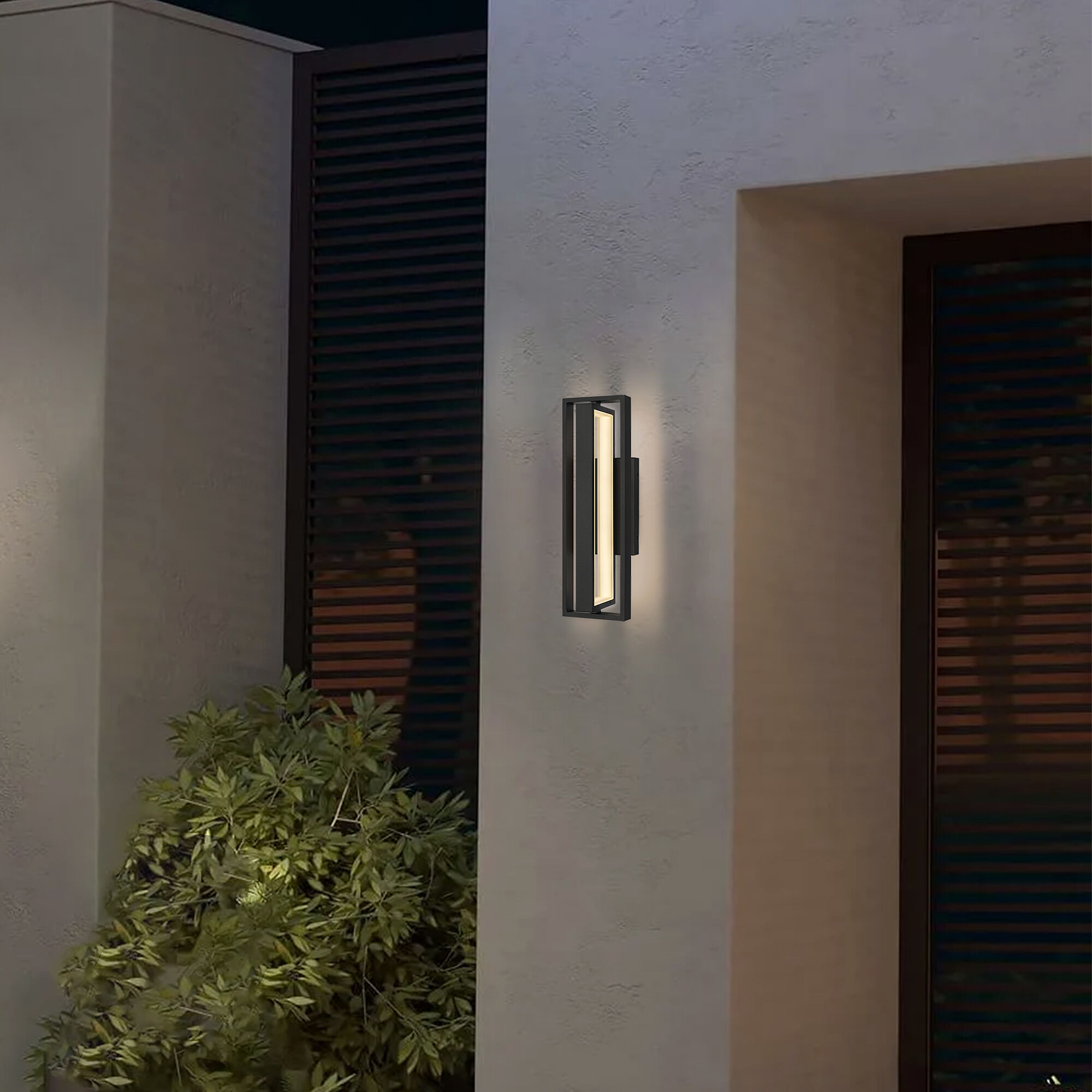 In & Out LED 18.5 inch Sand Black Outdoor Wall Sconce